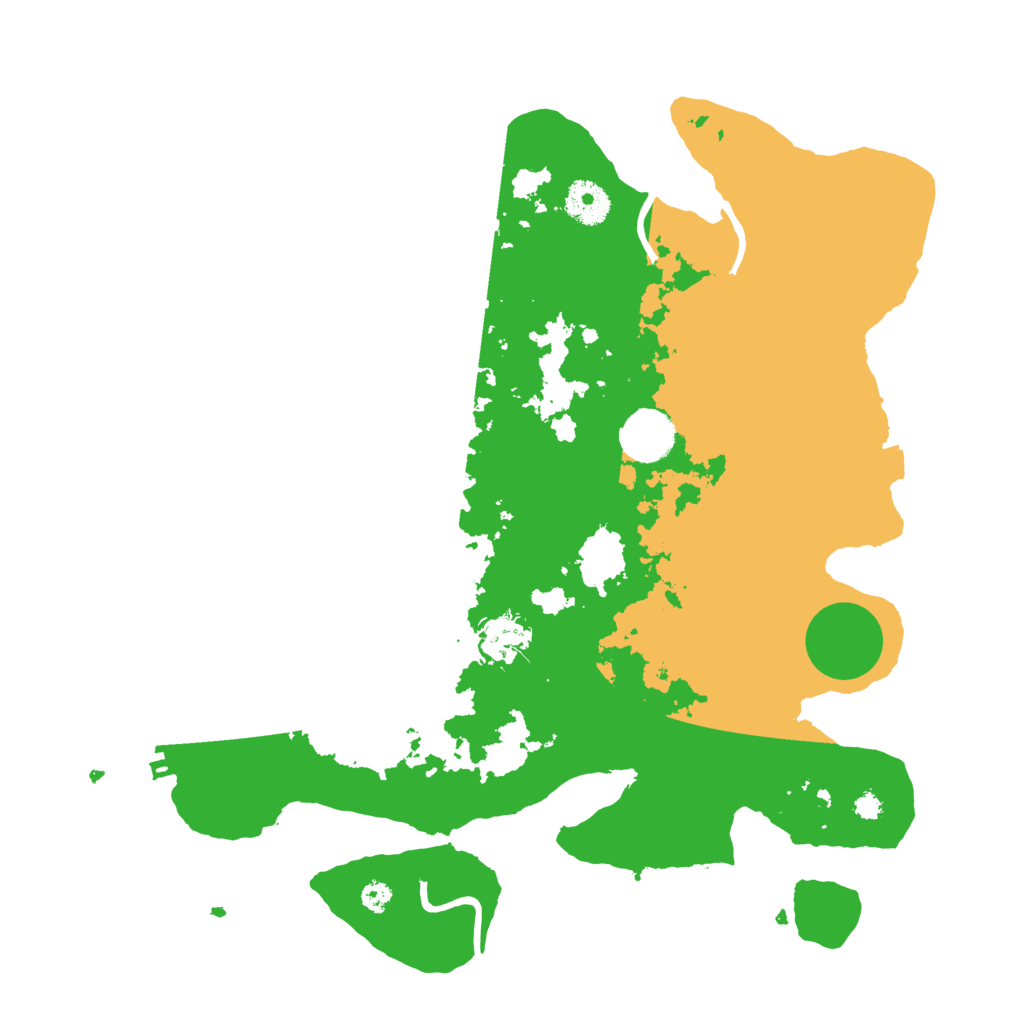 Biome Rust Map: Procedural Map, Size: 3500, Seed: 12569