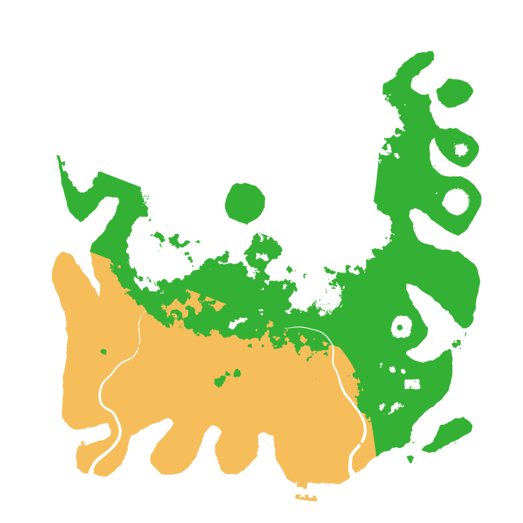 Biome Rust Map: Procedural Map, Size: 3600, Seed: 1985915