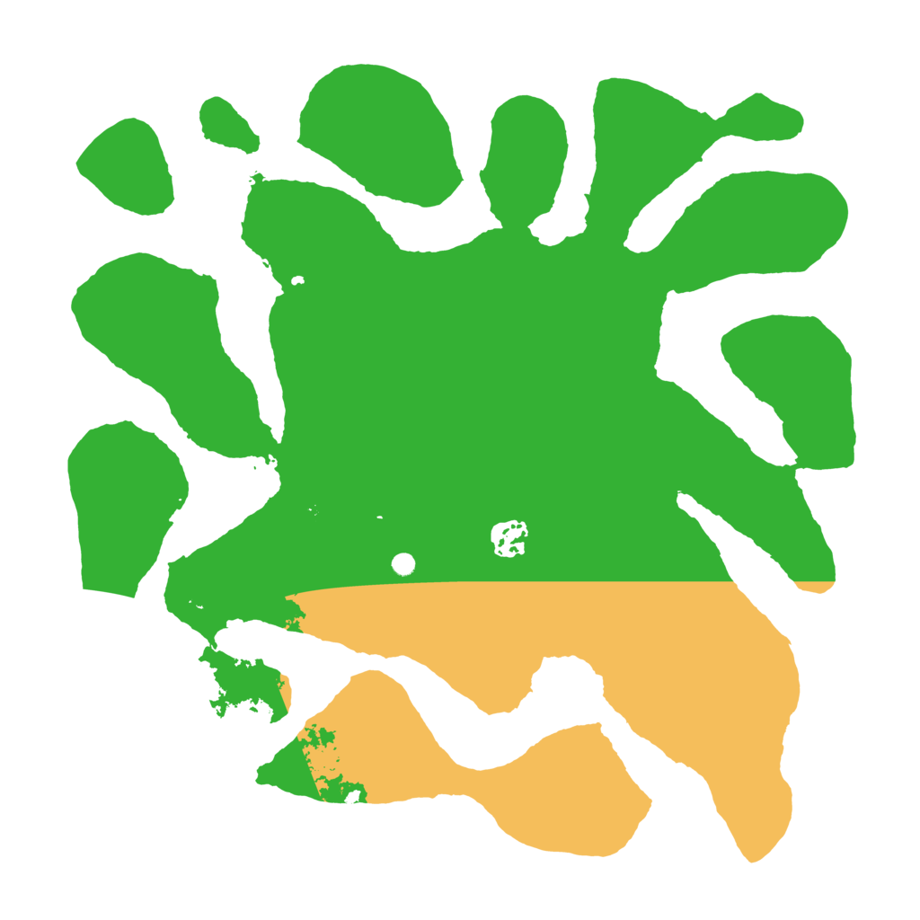 Biome Rust Map: Barren, Size: 3550, Seed: 373896