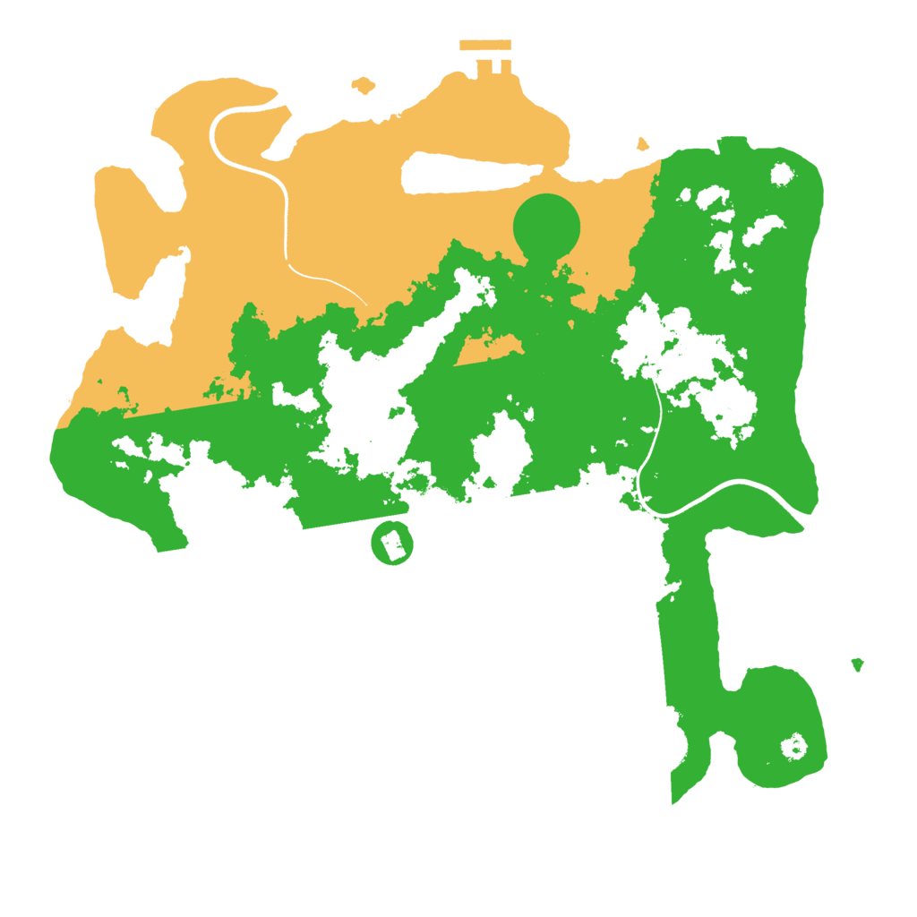 Biome Rust Map: Procedural Map, Size: 3600, Seed: 363565463