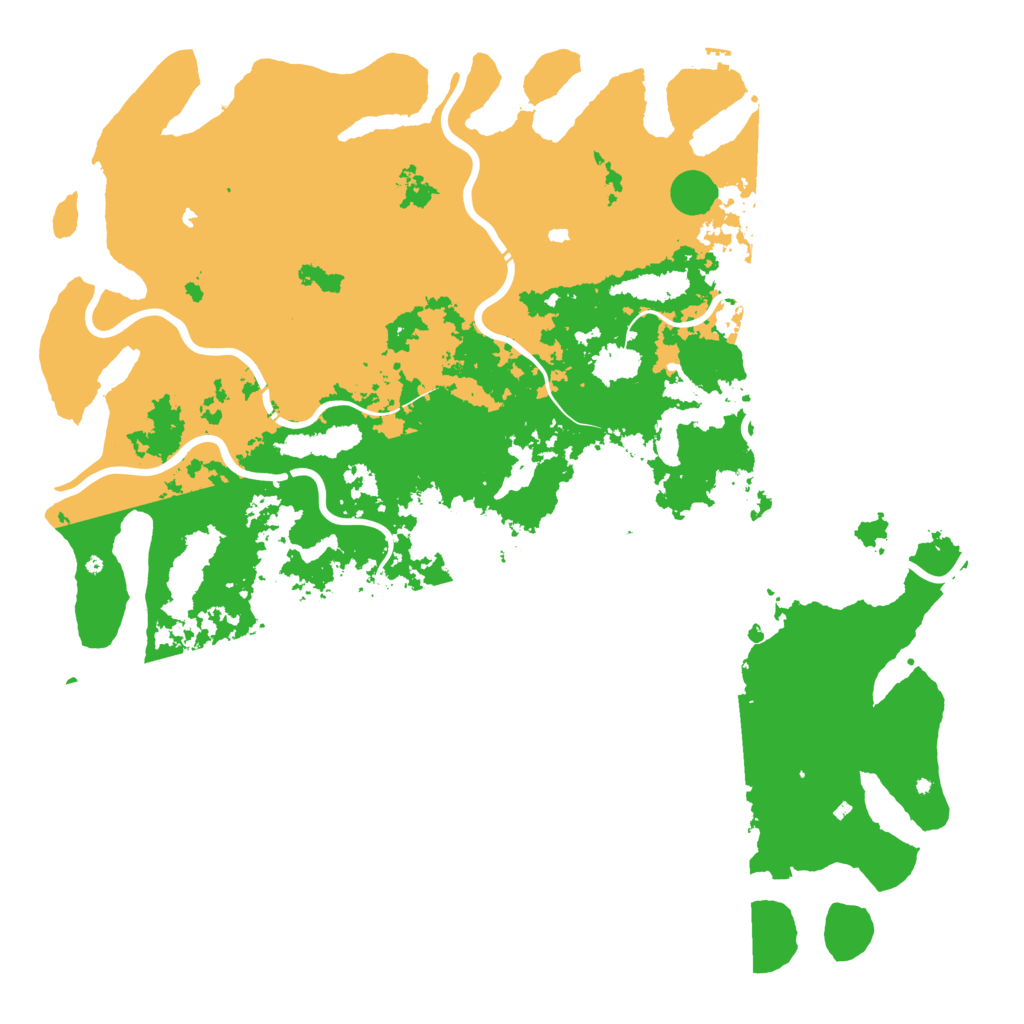 Biome Rust Map: Procedural Map, Size: 6000, Seed: 64667432