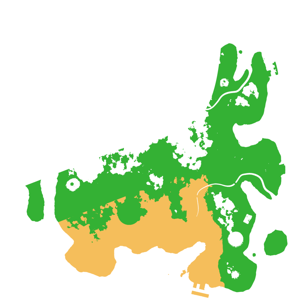 Biome Rust Map: Procedural Map, Size: 3550, Seed: 289496