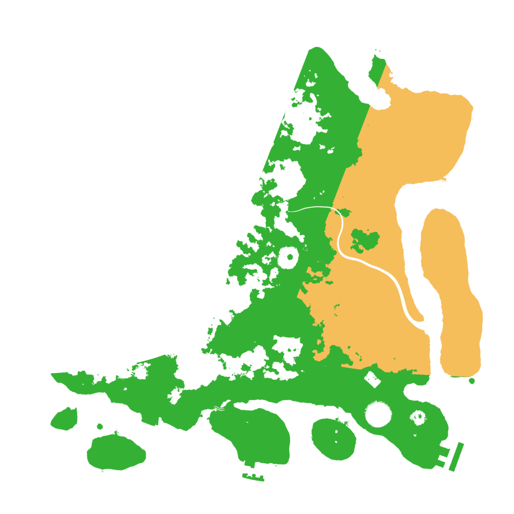 Biome Rust Map: Procedural Map, Size: 3500, Seed: 2128727010