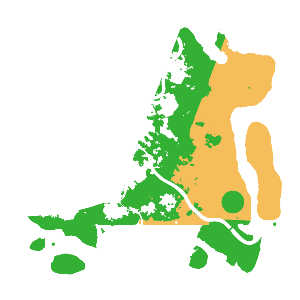Biome Rust Map: Procedural Map, Size: 3500, Seed: 2128727010