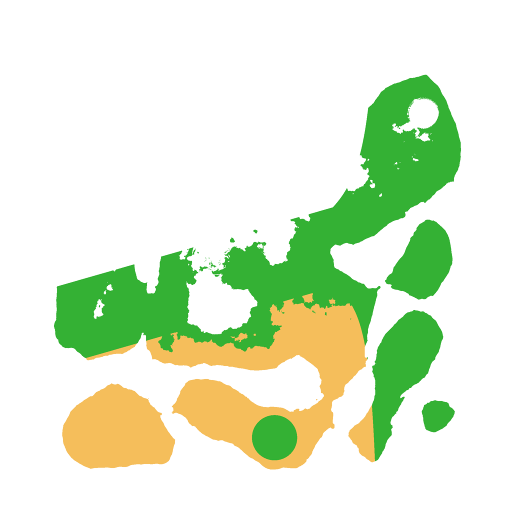 Biome Rust Map: Barren, Size: 3000, Seed: 518434