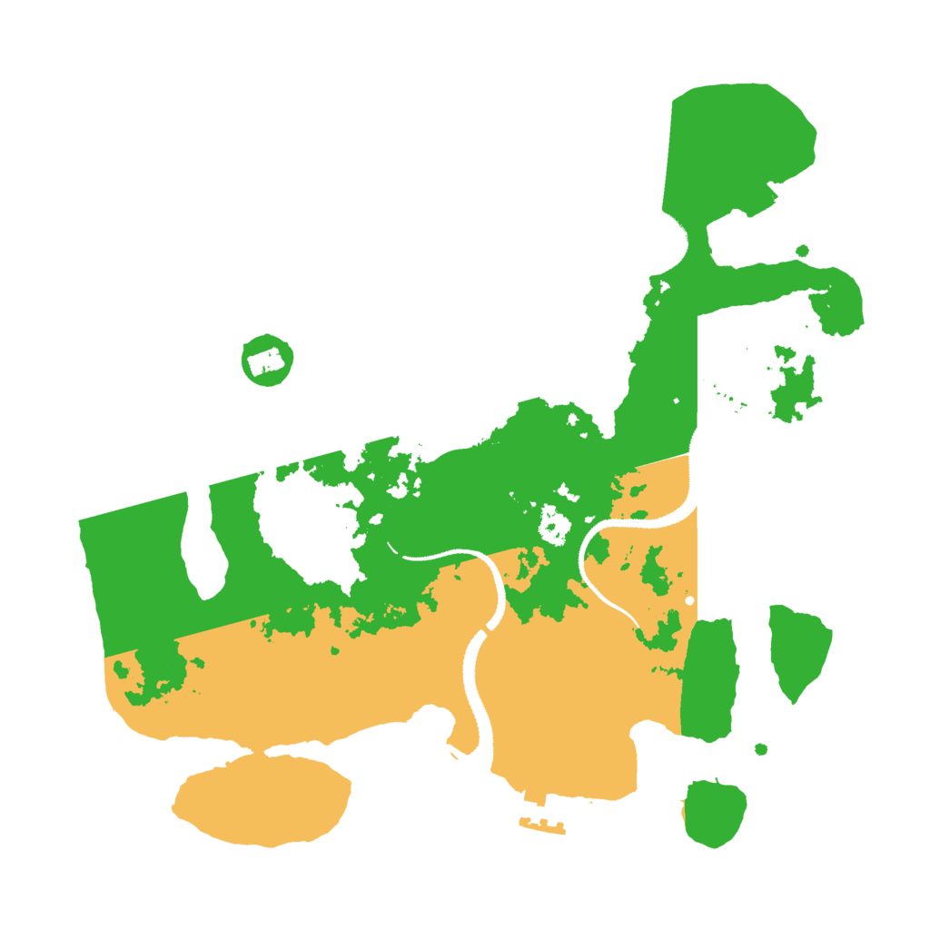 Biome Rust Map: Procedural Map, Size: 3000, Seed: 2319