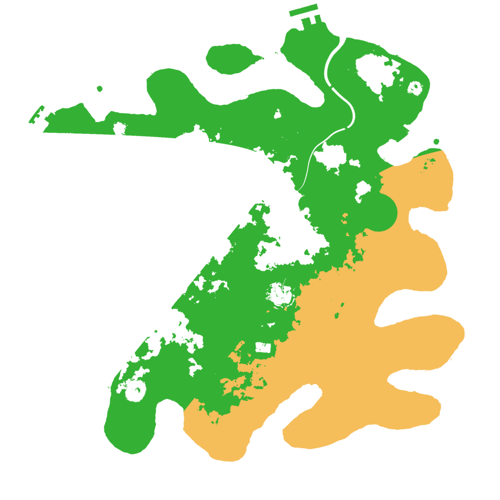 Biome Rust Map: Procedural Map, Size: 3500, Seed: 2129446579