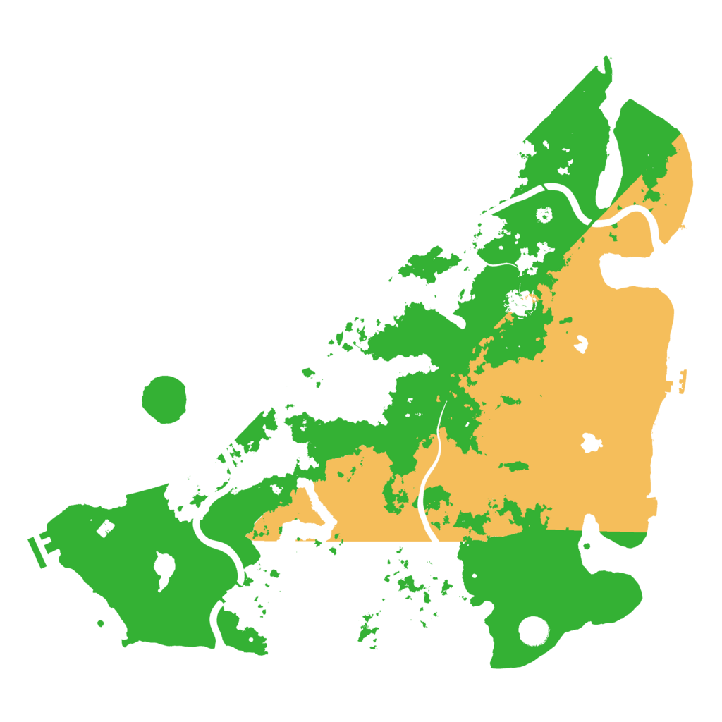 Biome Rust Map: Procedural Map, Size: 4500, Seed: 825708589