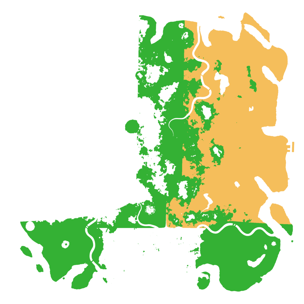 Biome Rust Map: Procedural Map, Size: 6000, Seed: 31191734