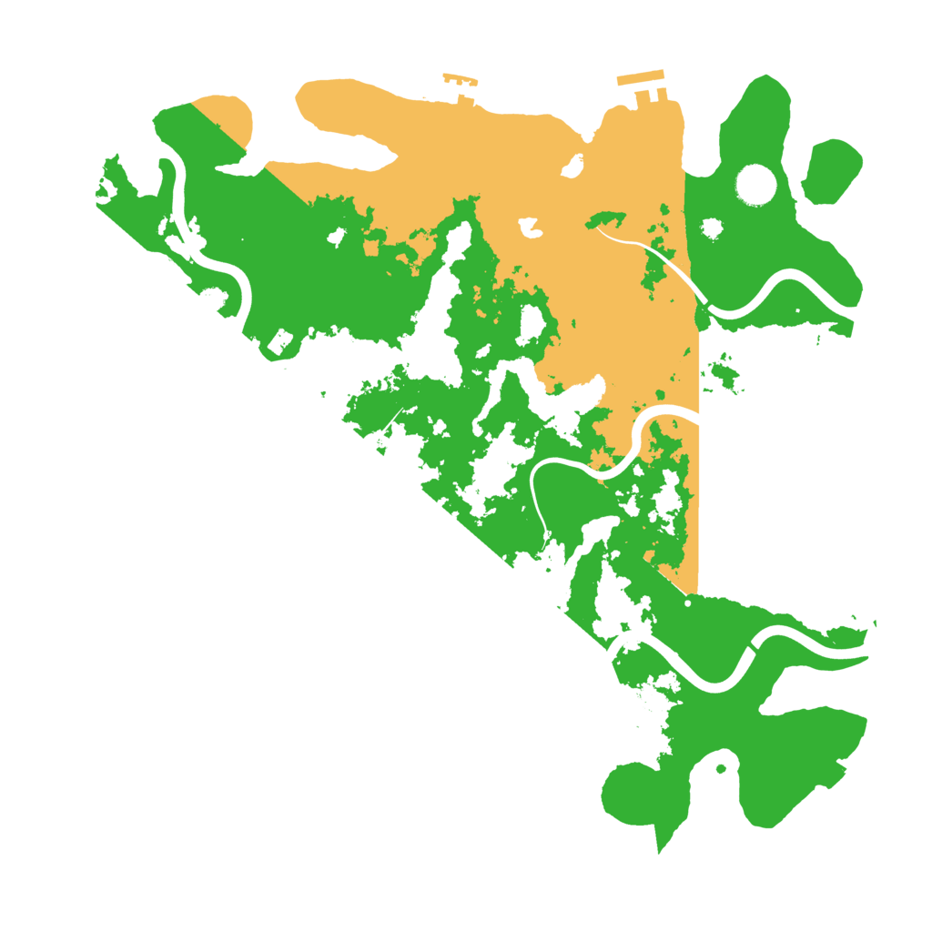 Biome Rust Map: Procedural Map, Size: 4000, Seed: 1361277164