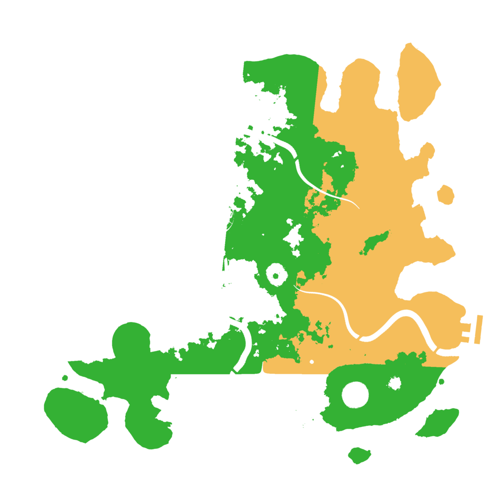 Biome Rust Map: Procedural Map, Size: 3500, Seed: 176796919