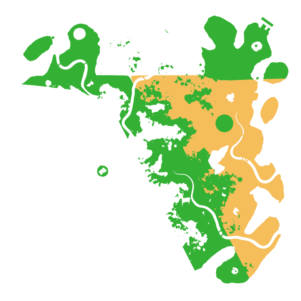 Biome Rust Map: Procedural Map, Size: 4500, Seed: 2342351