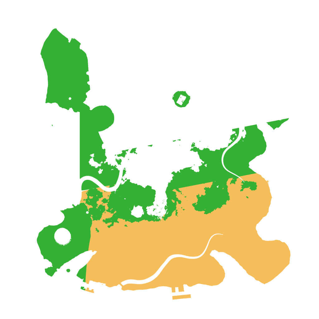 Biome Rust Map: Procedural Map, Size: 3500, Seed: 1424