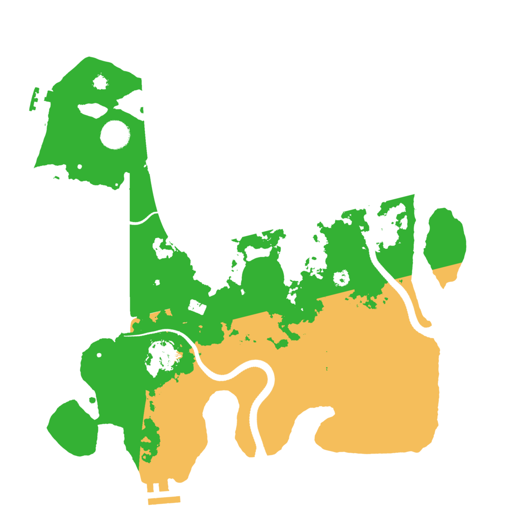 Biome Rust Map: Procedural Map, Size: 3254, Seed: 1