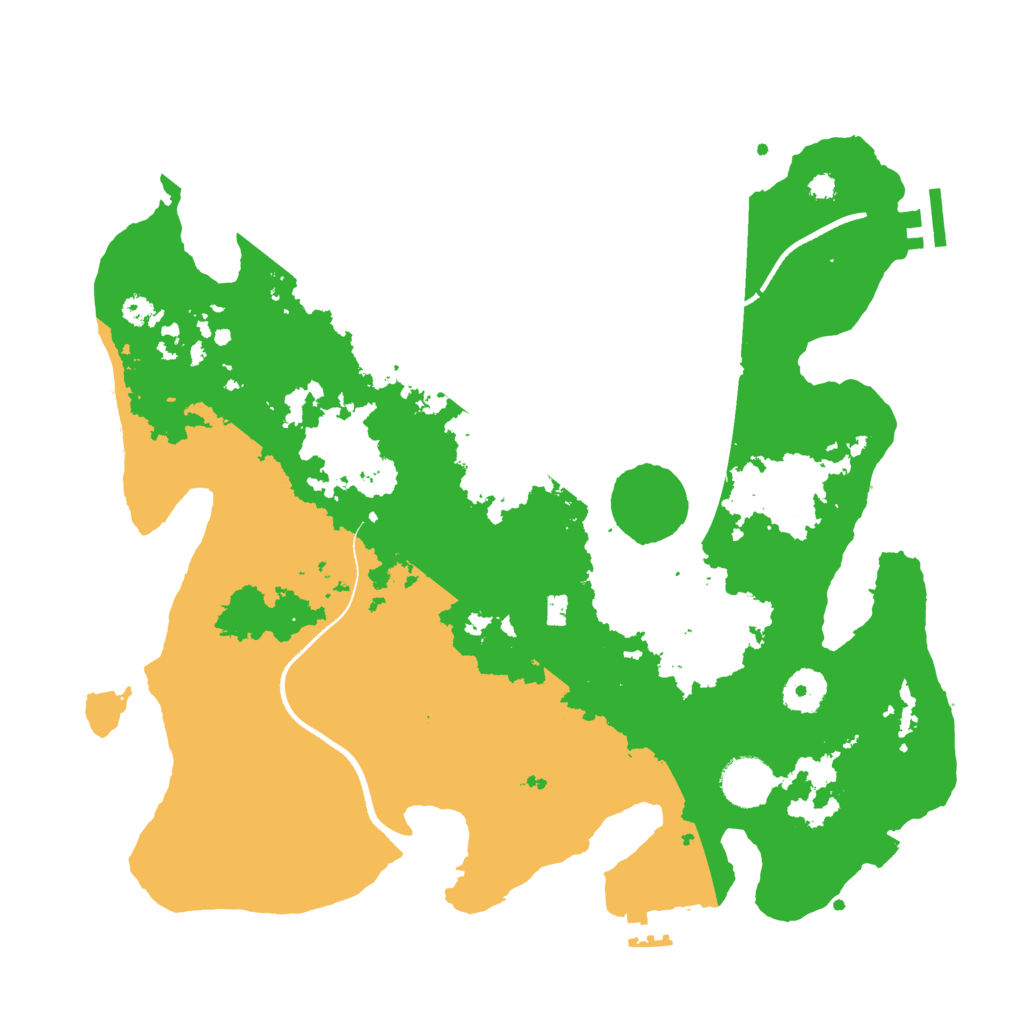 Biome Rust Map: Procedural Map, Size: 3550, Seed: 740537