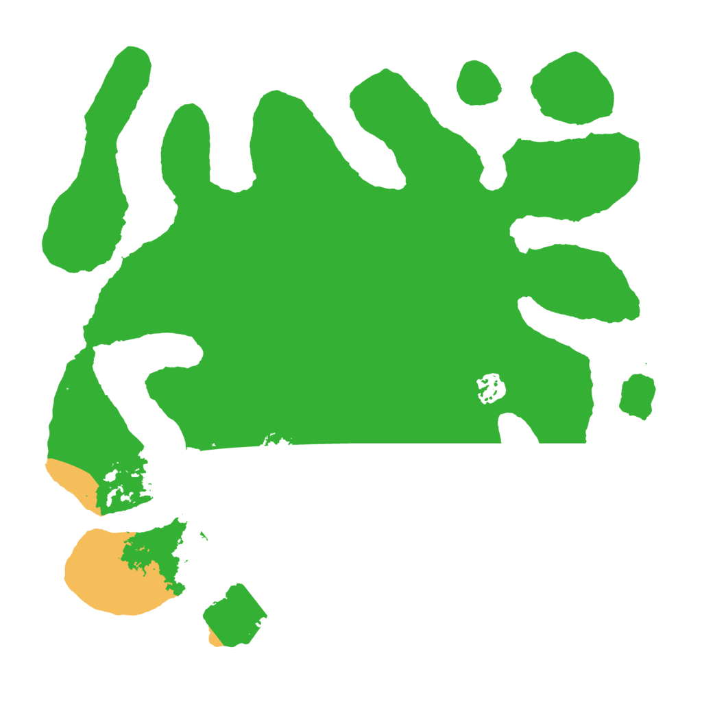 Biome Rust Map: Barren, Size: 3550, Seed: 204472