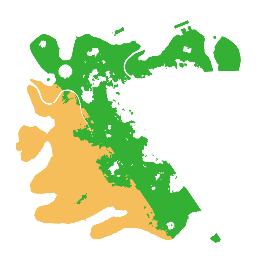 Biome Rust Map: Procedural Map, Size: 3500, Seed: 97260