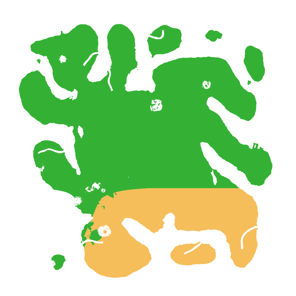 Biome Rust Map: Procedural Map, Size: 3550, Seed: 151088