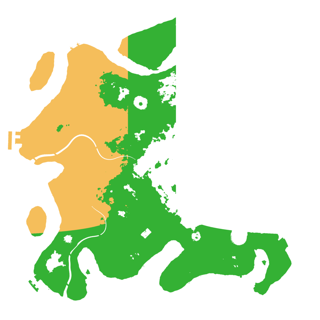 Biome Rust Map: Procedural Map, Size: 3550, Seed: 396216