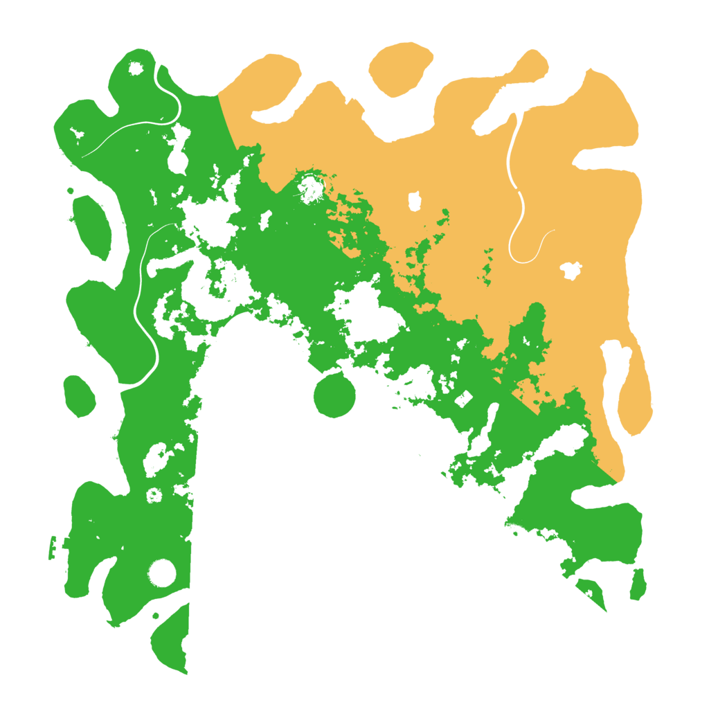 Biome Rust Map: Procedural Map, Size: 4500, Seed: 91464964