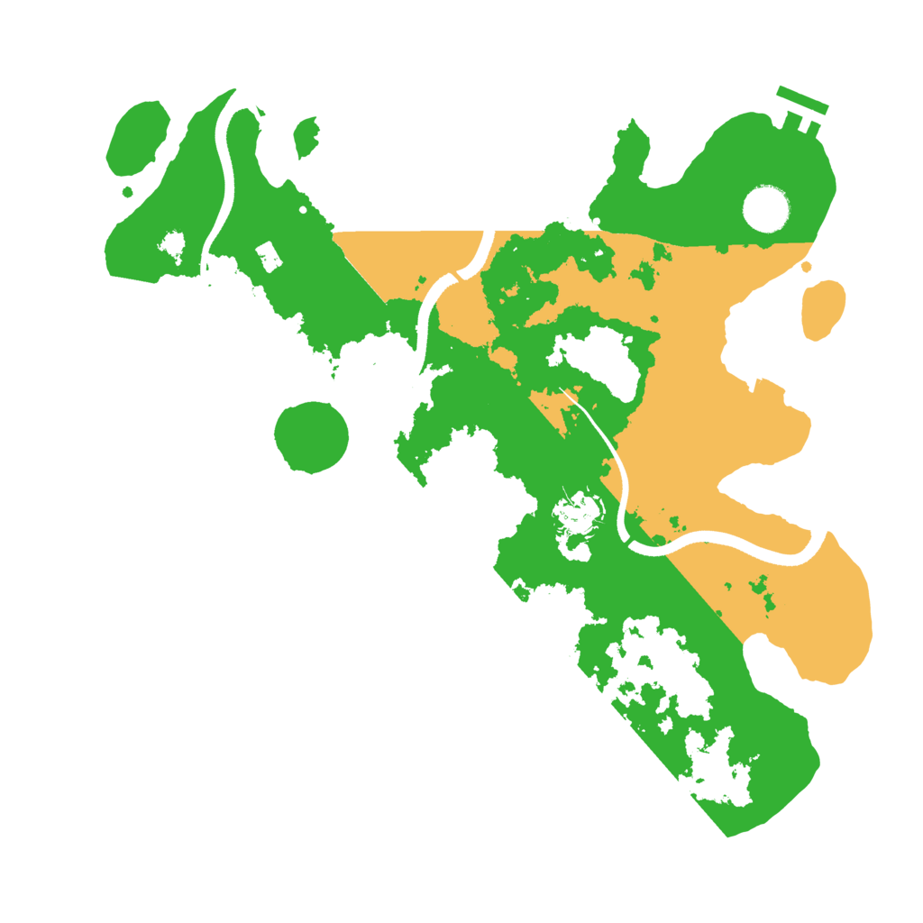 Biome Rust Map: Procedural Map, Size: 3500, Seed: 1664032208