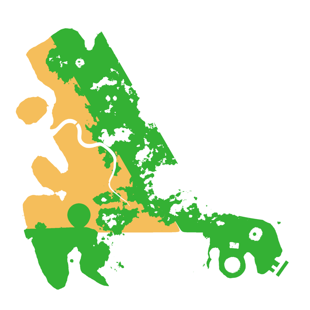 Biome Rust Map: Procedural Map, Size: 3550, Seed: 424587