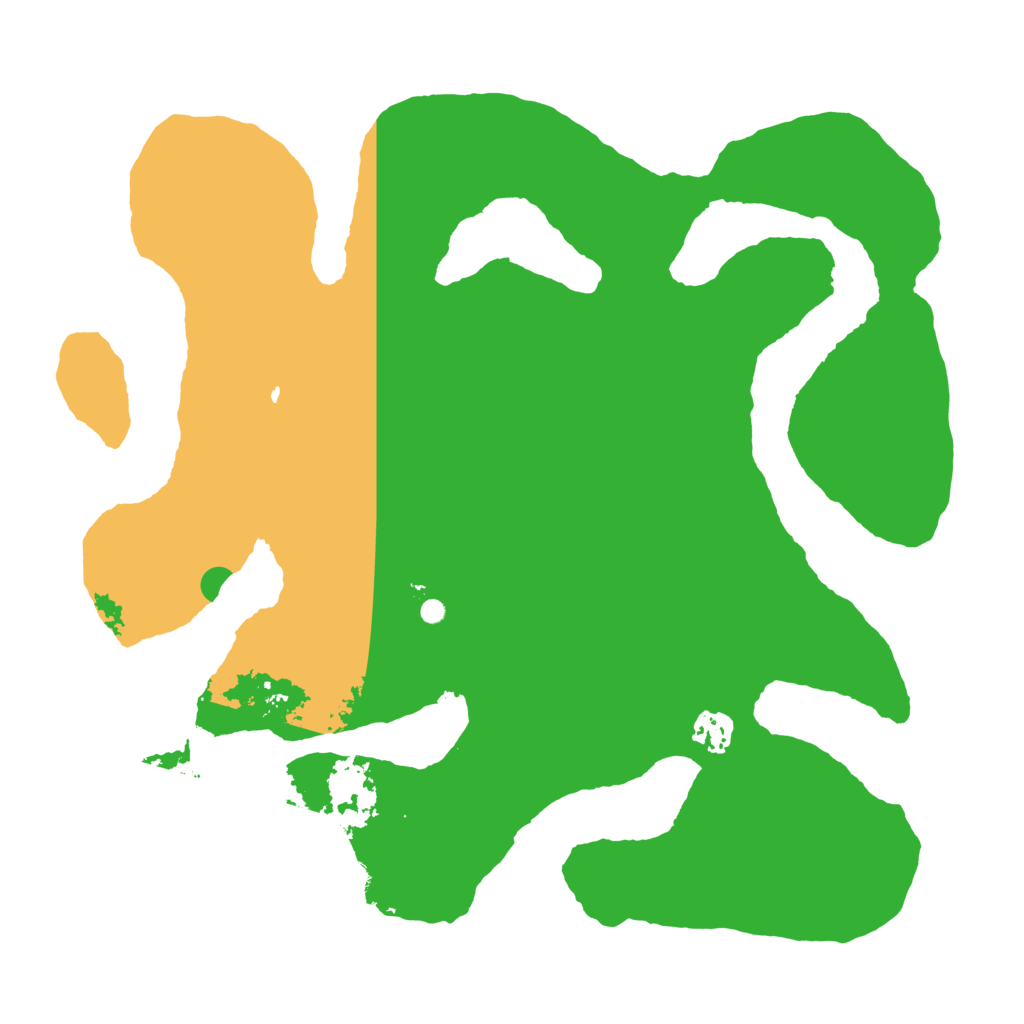 Biome Rust Map: Barren, Size: 3700, Seed: 2147483647