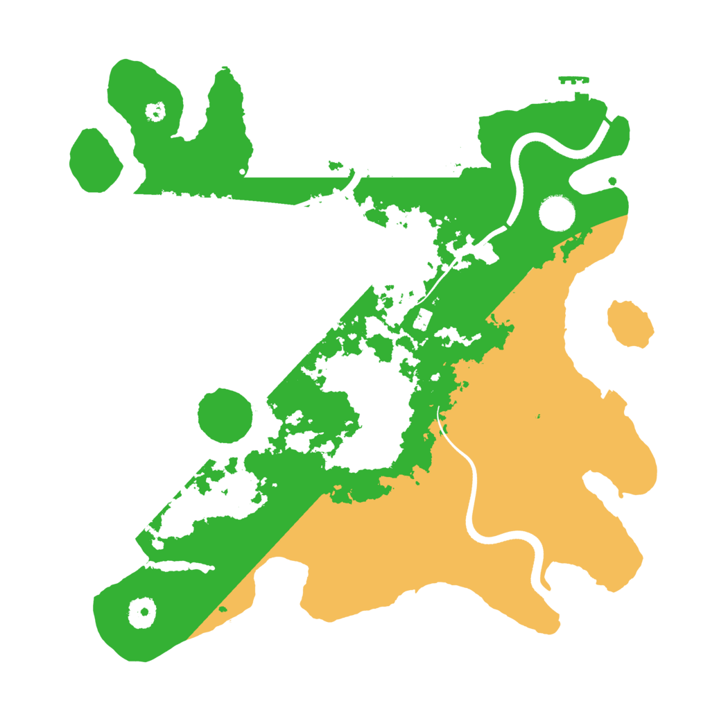 Biome Rust Map: Procedural Map, Size: 3550, Seed: 123116