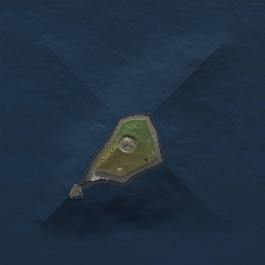 Rust Map: Procedural Map, Size: 1000, Seed: 34564537, 3 Monuments