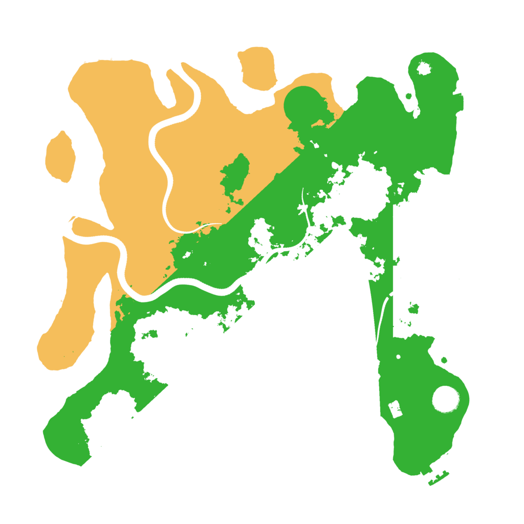 Biome Rust Map: Procedural Map, Size: 3500, Seed: 6531