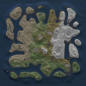 Thumbnail Rust Map: Procedural Map, Size: 4000, Seed: 5849, 15 Monuments