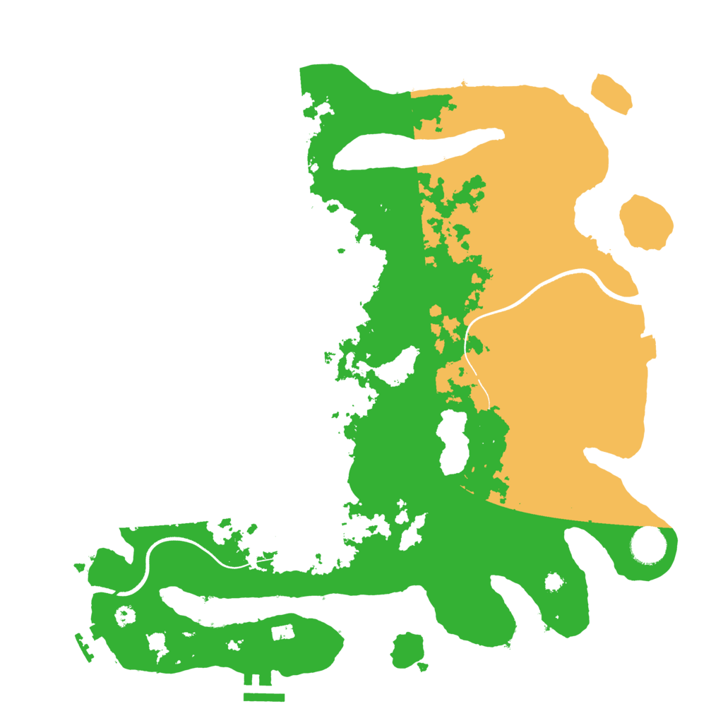 Biome Rust Map: Procedural Map, Size: 3550, Seed: 832940