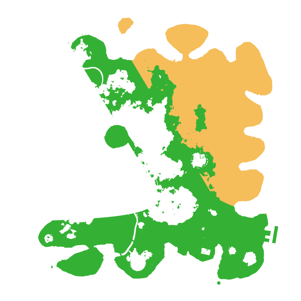 Biome Rust Map: Procedural Map, Size: 3550, Seed: 481769