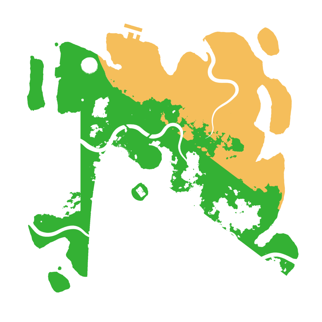 Biome Rust Map: Procedural Map, Size: 3550, Seed: 336700