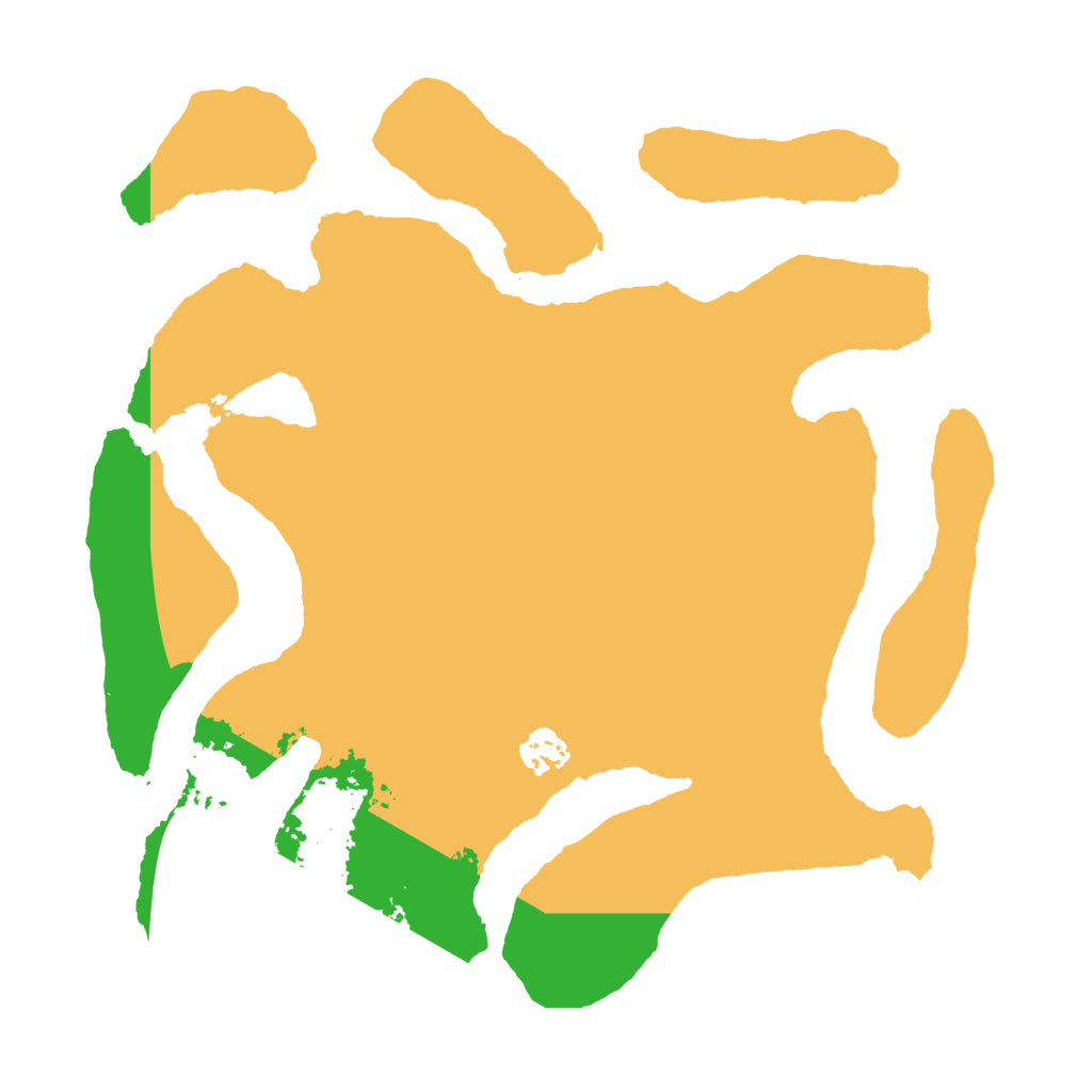 Biome Rust Map: Barren, Size: 3550, Seed: 350309