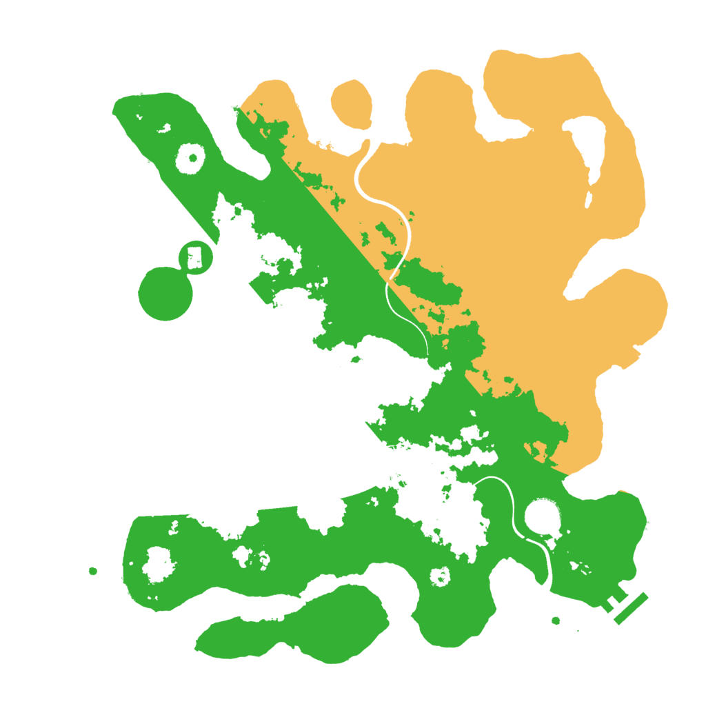 Biome Rust Map: Procedural Map, Size: 3500, Seed: 774558413