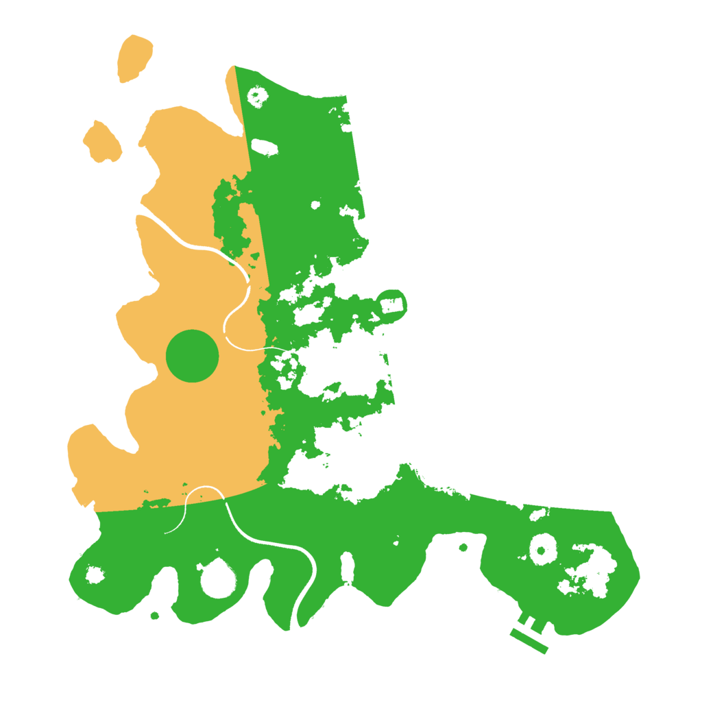 Biome Rust Map: Procedural Map, Size: 3500, Seed: 112863949