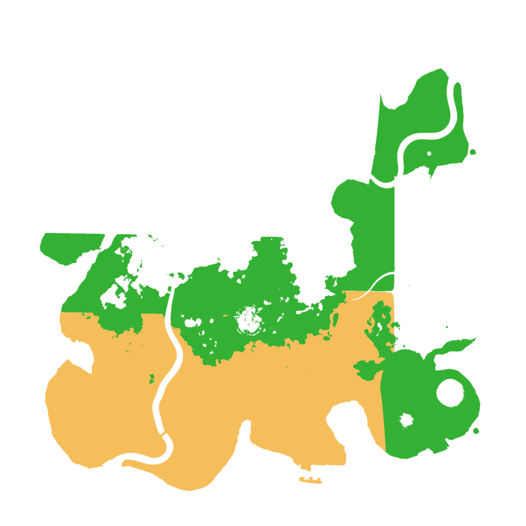 Biome Rust Map: Procedural Map, Size: 3550, Seed: 68837