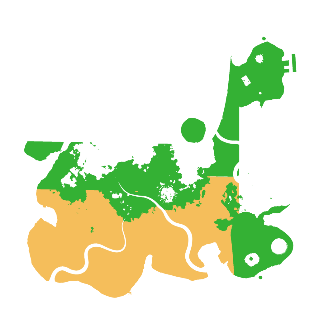 Biome Rust Map: Procedural Map, Size: 3550, Seed: 68837