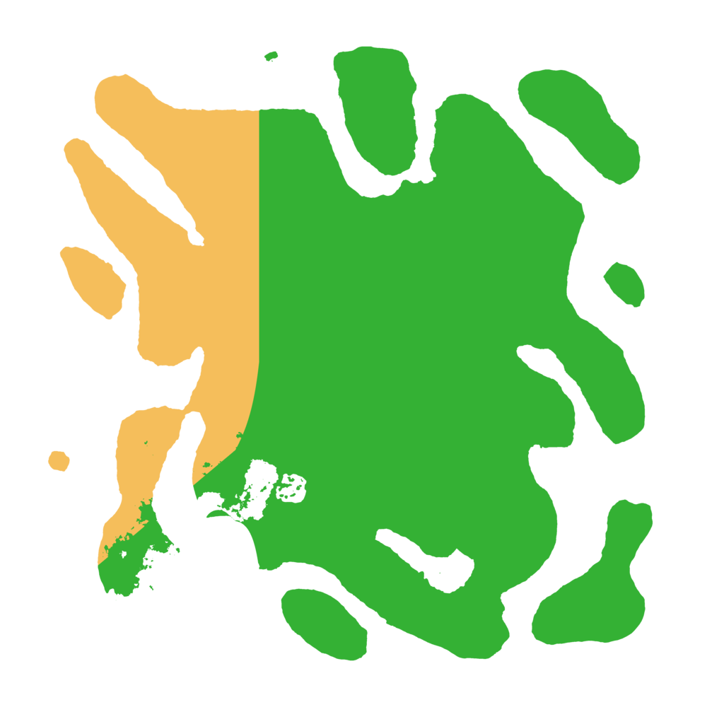 Biome Rust Map: Barren, Size: 3550, Seed: 178907