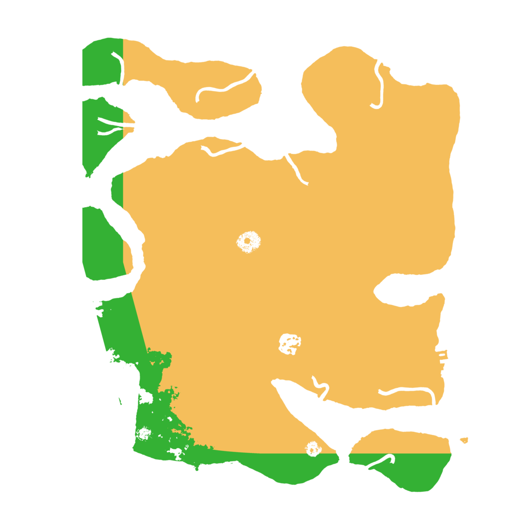 Biome Rust Map: Procedural Map, Size: 3550, Seed: 74325