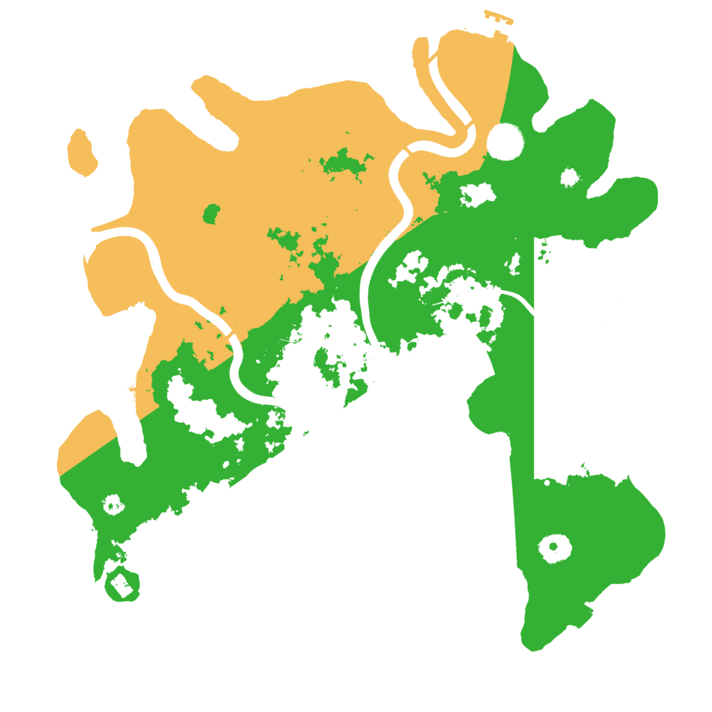 Biome Rust Map: Procedural Map, Size: 3500, Seed: 393292171