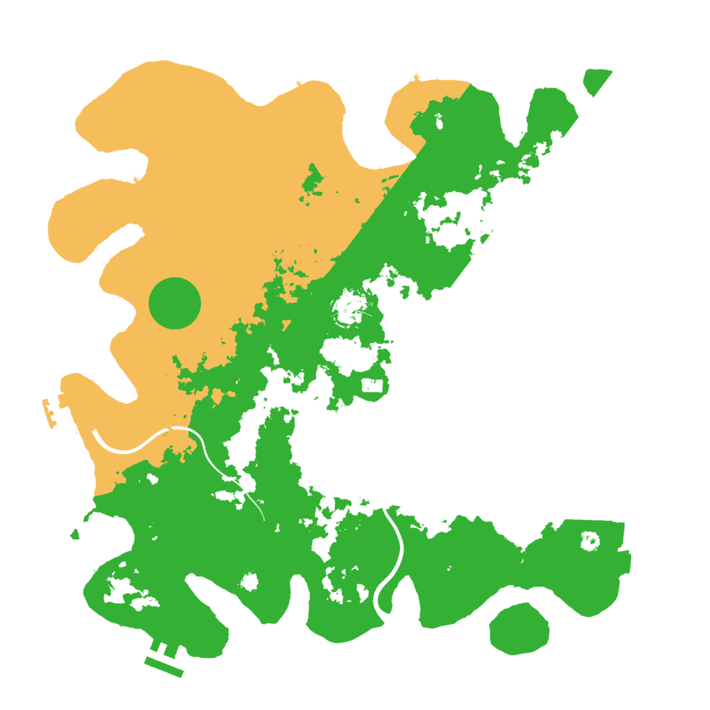 Biome Rust Map: Procedural Map, Size: 3600, Seed: 40375142