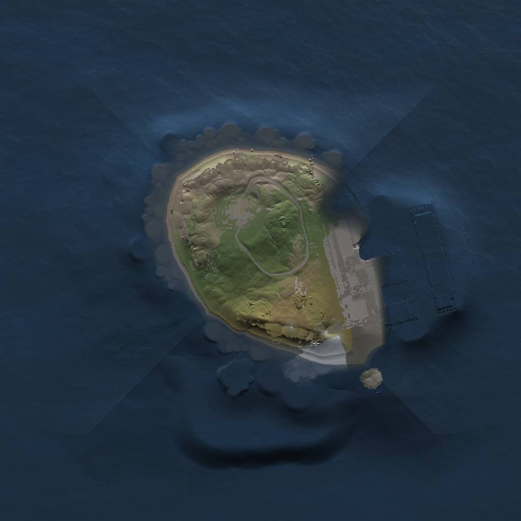 Rust Map: Procedural Map, Size: 1000, Seed: 78456, 2 Monuments