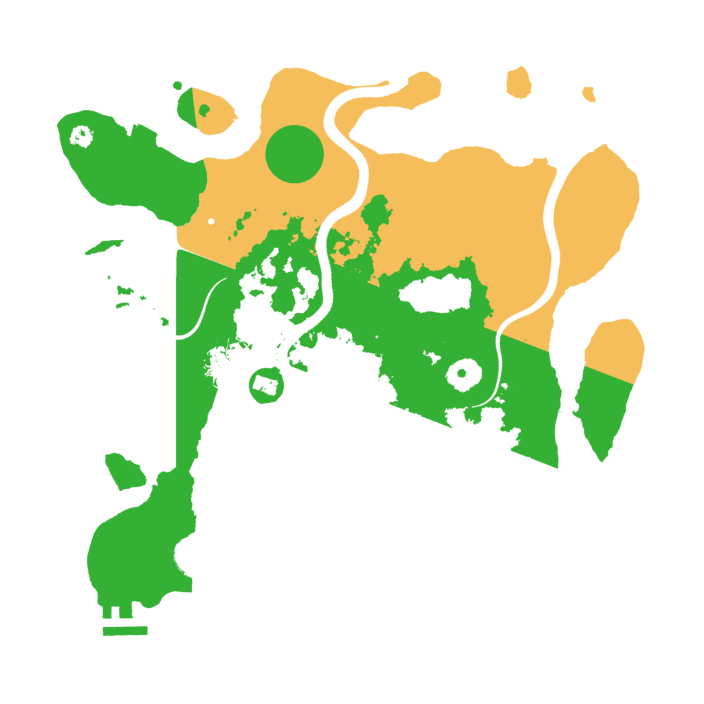 Biome Rust Map: Procedural Map, Size: 3200, Seed: 103463816