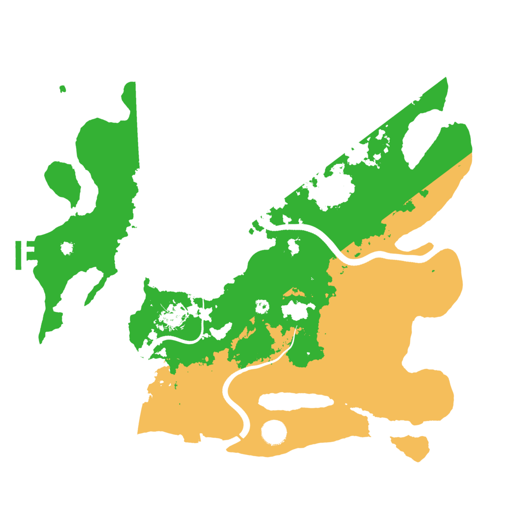 Biome Rust Map: Procedural Map, Size: 3550, Seed: 427517