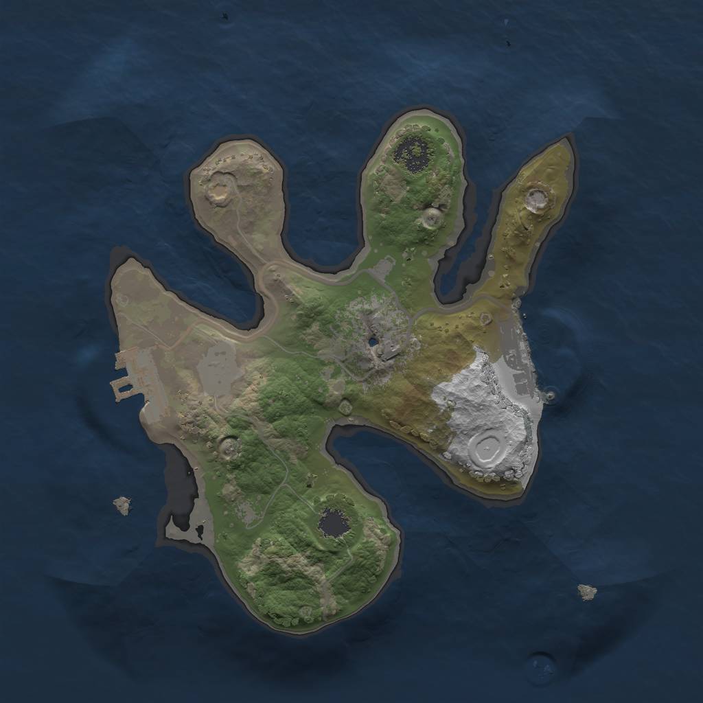 Rust Map: Procedural Map, Size: 2000, Seed: 456, 7 Monuments