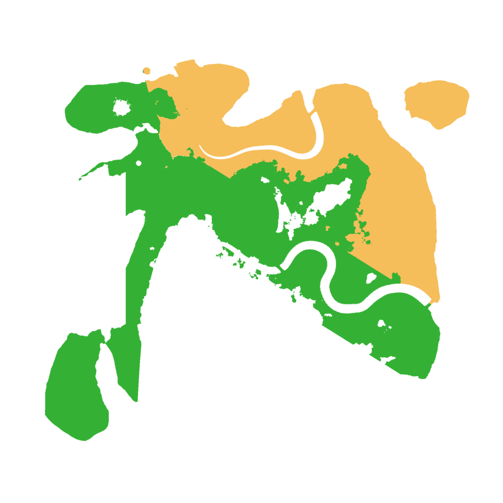 Biome Rust Map: Procedural Map, Size: 2700, Seed: 2042