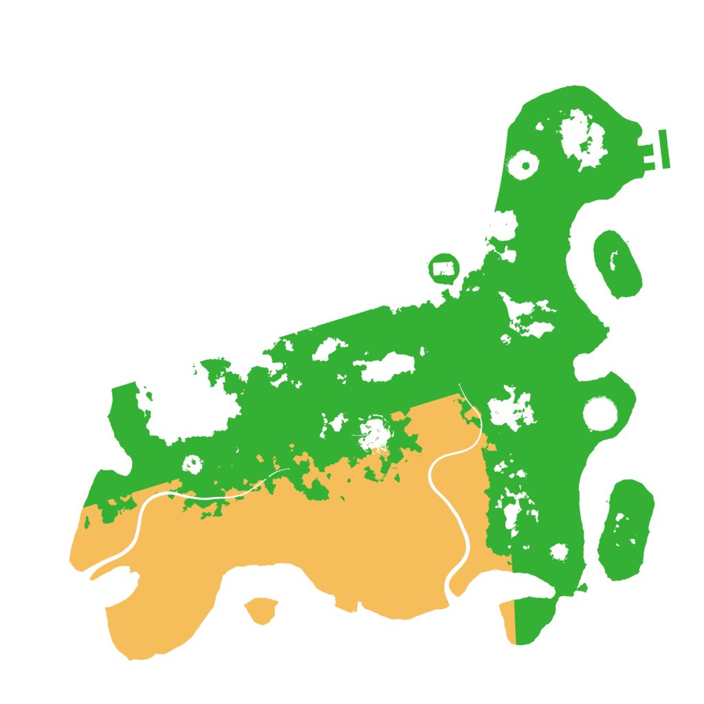 Biome Rust Map: Procedural Map, Size: 3650, Seed: 978987667