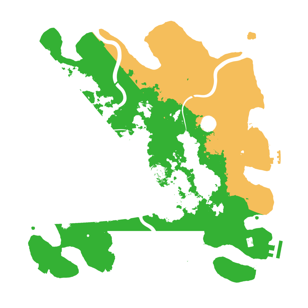 Biome Rust Map: Procedural Map, Size: 3500, Seed: 456523